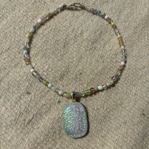 🐠 Handmade 90s Vintage Glass Choker 🐠